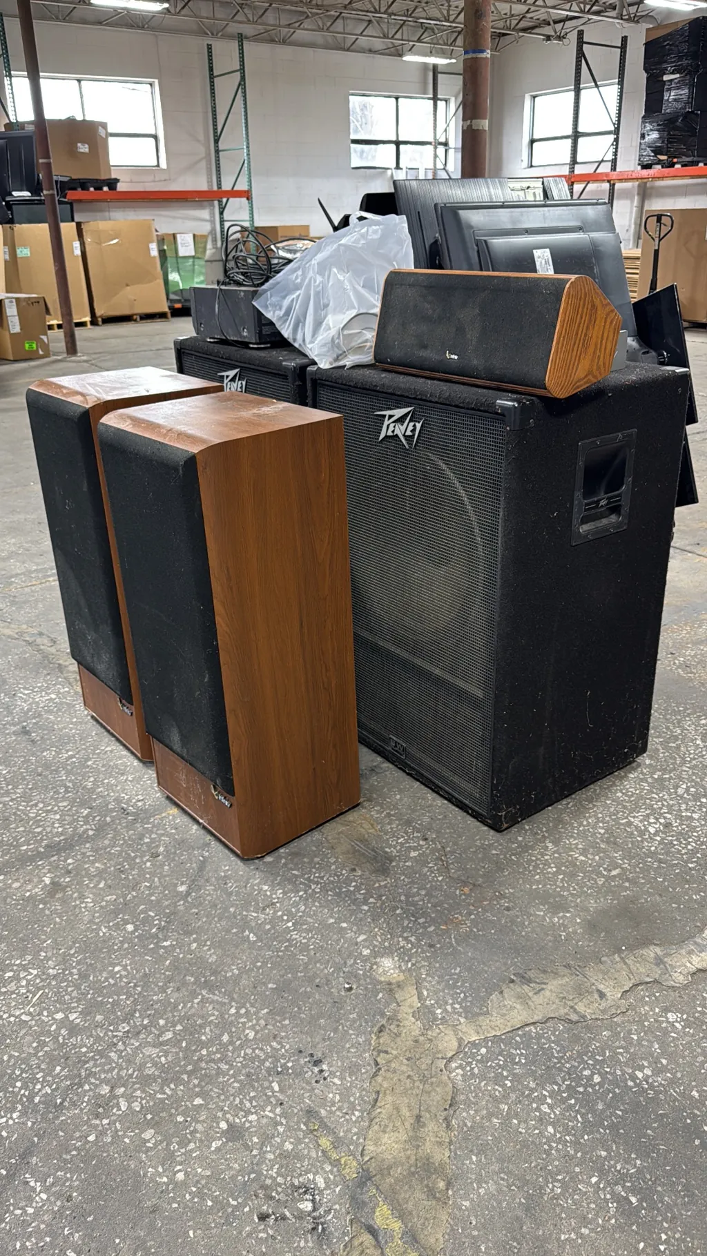 audio speakers and amps recycling