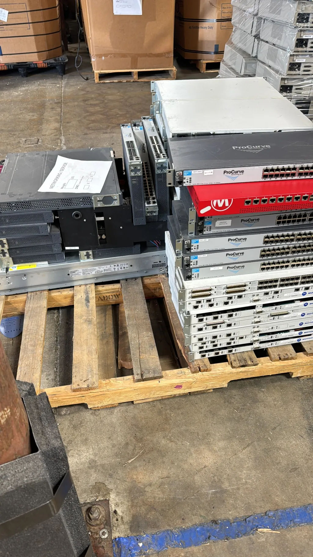 network switches and servers recycling