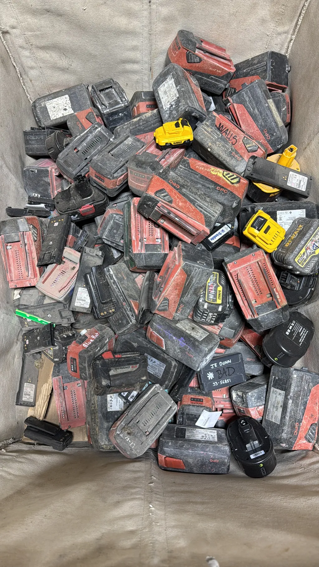 power tool batteries recycling
