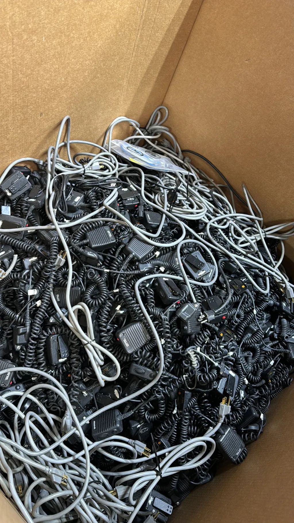 two way radio cords cables recycling