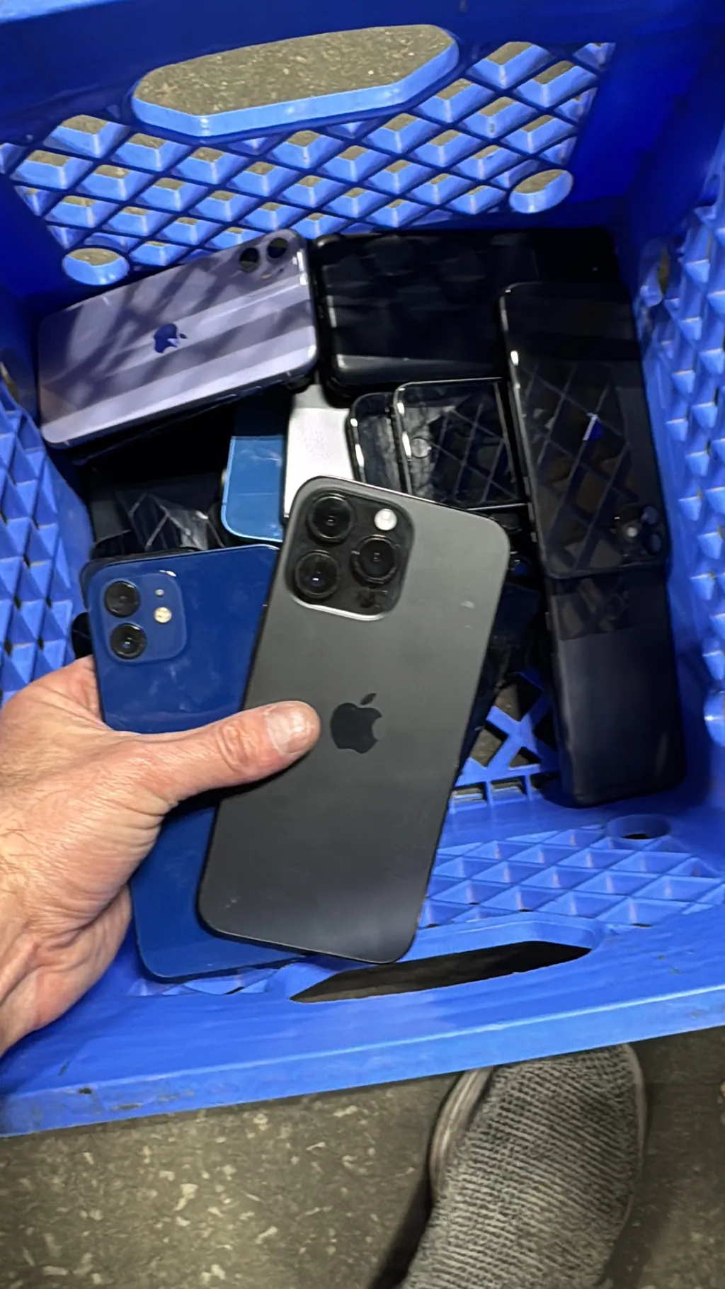 used iphones smartphones blue crate